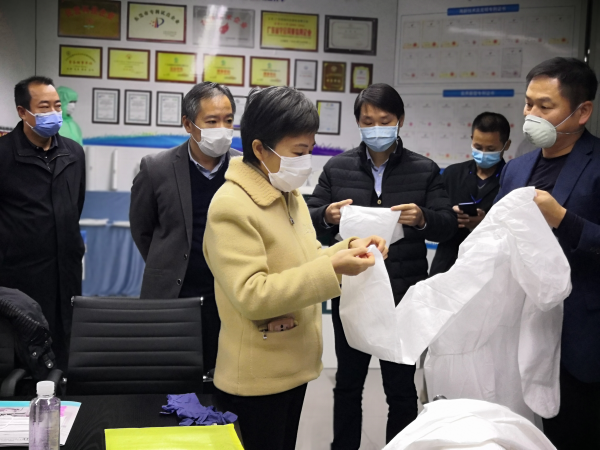 市工信局吴欣局长实地调研博罗县园洲镇杰佰净化有限公司