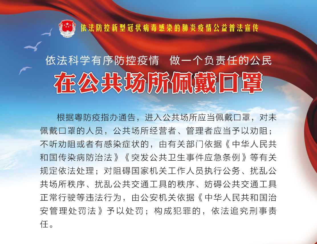 依法防控新型冠状病毒感染的肺炎疫情公益普法宣传